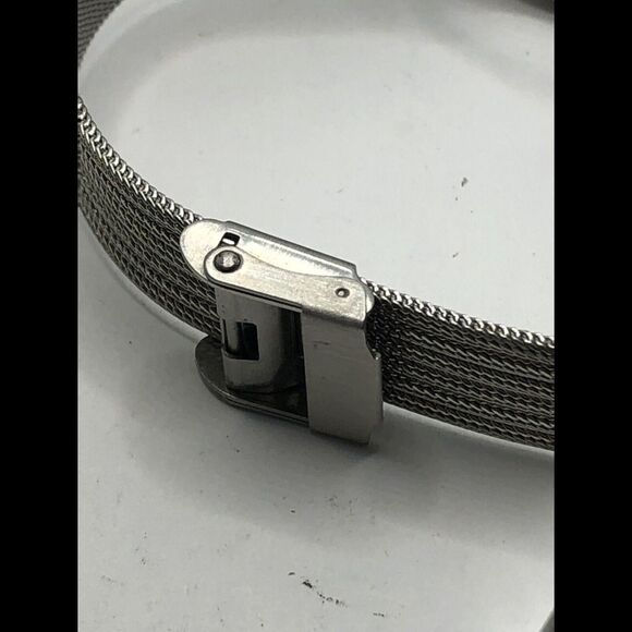 Skagen Watch Parts Band 18mm Clasp Case 24mm No Crystal Silver Links PY254 - Picture 9 of 12